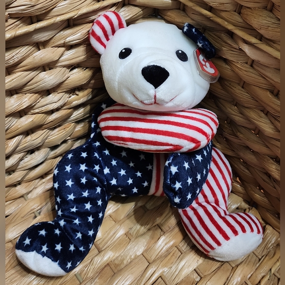 Ty Beanie Babies Pillow Pals - Sparkler The Bear - Picture 1 of 7